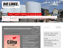 Tablet Screenshot of die-linke-stralsund.de